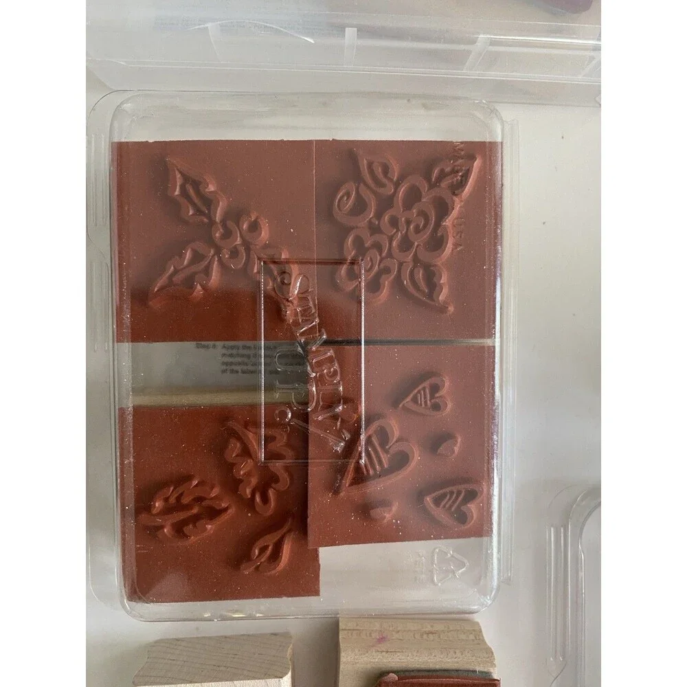 STAMPIN' UP! MIXED lot of Discontinued Mounted Rubber Stamps Vintage 2000’s